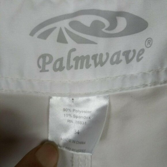 Palmwave Mens Board Shorts 21" Floral Two Toned Swimwear Mesh Pockets Size 34 - Picture 3 of 4